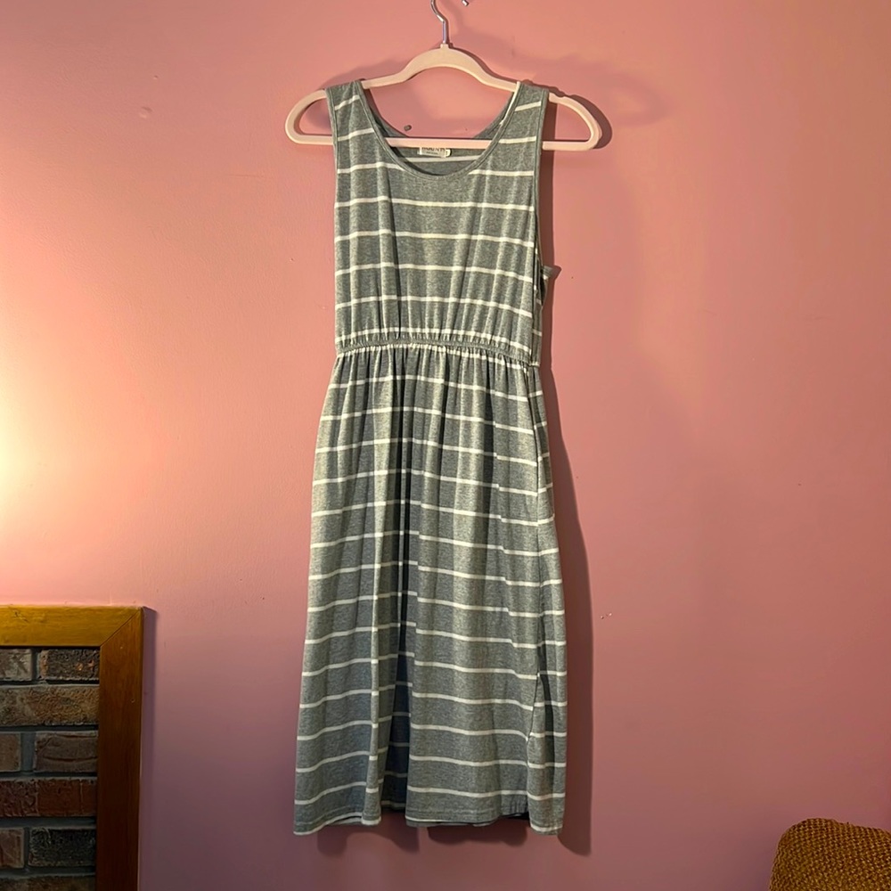 Sleeveless striped dress
